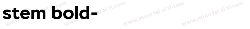 stem bold字体转换